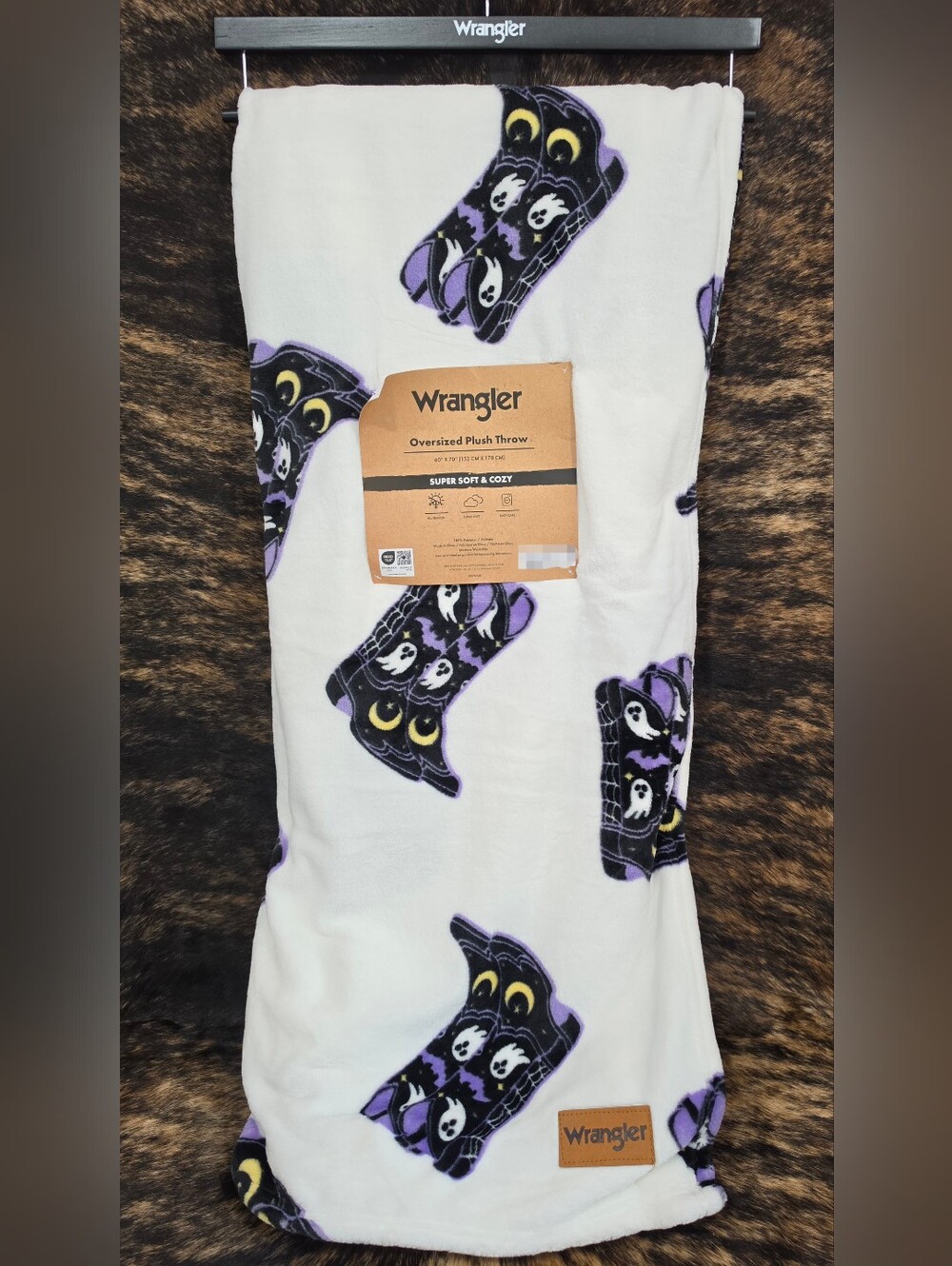 Wrangler Halloween Throw Blanket